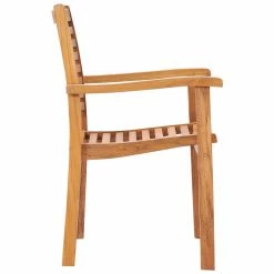 Promo 🛒 Patio Dining Chairs Chic Teak Italy Teak Stacking Patio Dining Chair ✔️ -Teak Outdoor Furniture Elegant shop detail2CHIT028