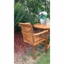 Budget 🤩 Patio Dining Chairs Chic Teak Rio Teak Stacking Patio Dining Chair 😀 -Teak Outdoor Furniture Elegant shop detail2CHIT029
