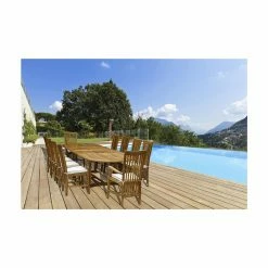 Wholesale 🥰 Patio Dining Chairs Chic Teak Balero Teak Patio Dining Arm Chair 🧨 -Teak Outdoor Furniture Elegant shop detail2CHIT038