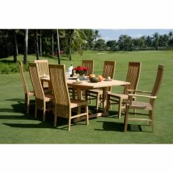 Best deal 🛒 Patio Dining Chairs Chic Teak West Palm Teak Patio Dining Arm Chair 🧨 -Teak Outdoor Furniture Elegant shop detail2CHIT040