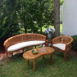 Deals 🔔 Patio Accent Tables Chic Teak Peanut Teak Outdoor Coffee Table 🎁 -Teak Outdoor Furniture Elegant shop detail2CHIT056