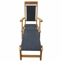 Best Pirce ✨ Outdoor Chaise Lounges Chic Teak Narmada Outdoor Steamer Chair 🔔 -Teak Outdoor Furniture Elegant shop detail2CHIT350