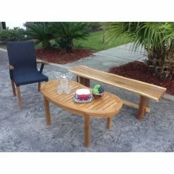 Buy 👏 Outdoor Benches Chic Teak Suar Wood Live Edge Backless Indoor / Outdoor Bench ❤️ -Teak Outdoor Furniture Elegant shop detail2CHIT377