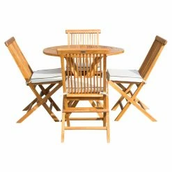 Coupon ✔️ Patio Dining Sets Chic Teak California Teak 5 Piece Patio Dining Set ⭐ -Teak Outdoor Furniture Elegant shop detail2CHIT447