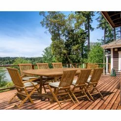 Outlet 😀 Patio Dining Sets Seven Seas Teak West Palm Teak 9 Piece Oval Patio Dining Set 🎉 12 Outlet 😀 Patio Dining Sets Seven Seas Teak West Palm Teak 9 Piece Oval Patio Dining Set 🎉 -Teak Outdoor Furniture Elegant shop detail2CHIT467