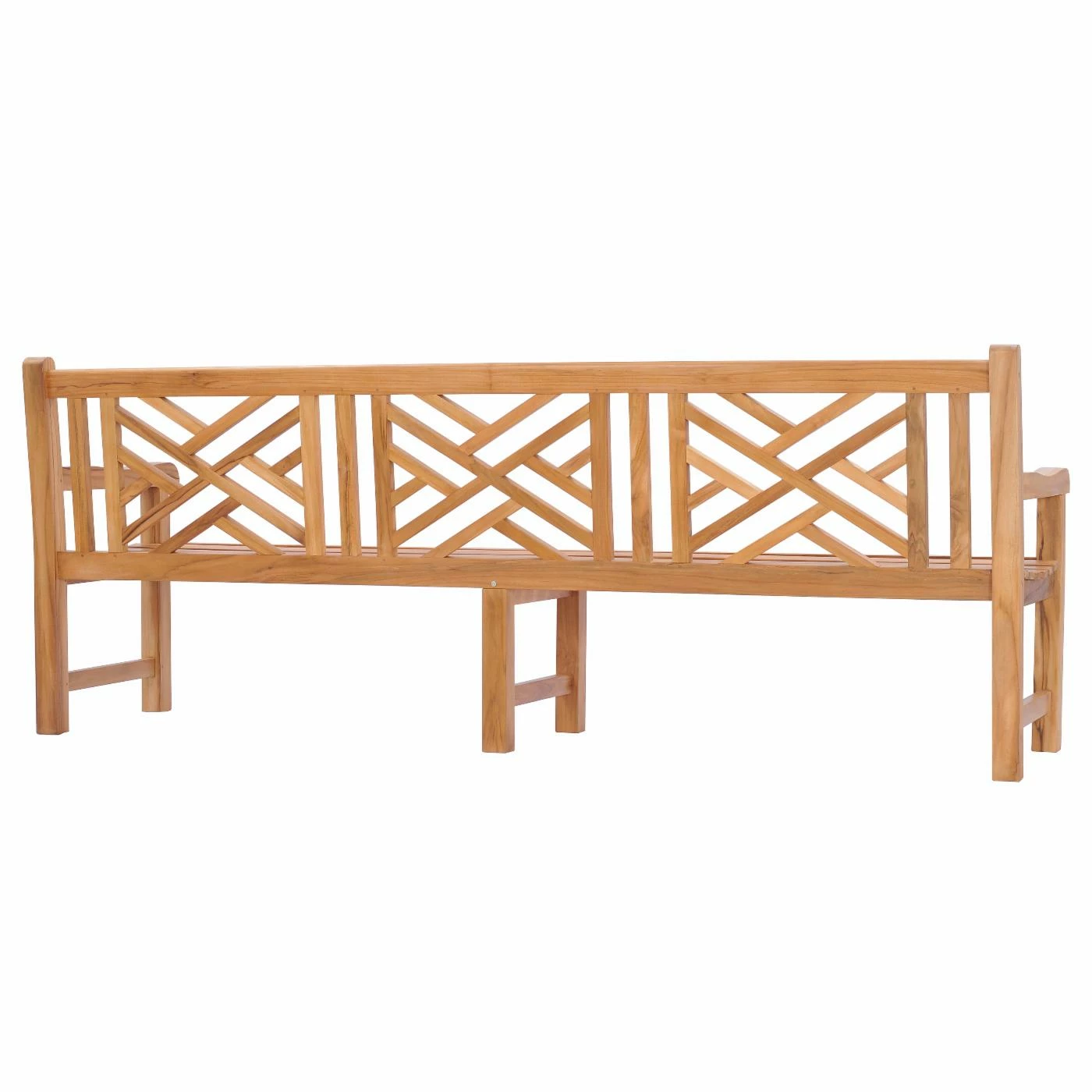 Outlet ๐ Outdoor Benches Chic Teak Chippendale 8 Ft. Outdoor Patio Bench - Teak ๐ 6 Outlet ๐ Outdoor Benches Chic Teak Chippendale 8 Ft. Outdoor Patio Bench - Teak ๐ - Image 4