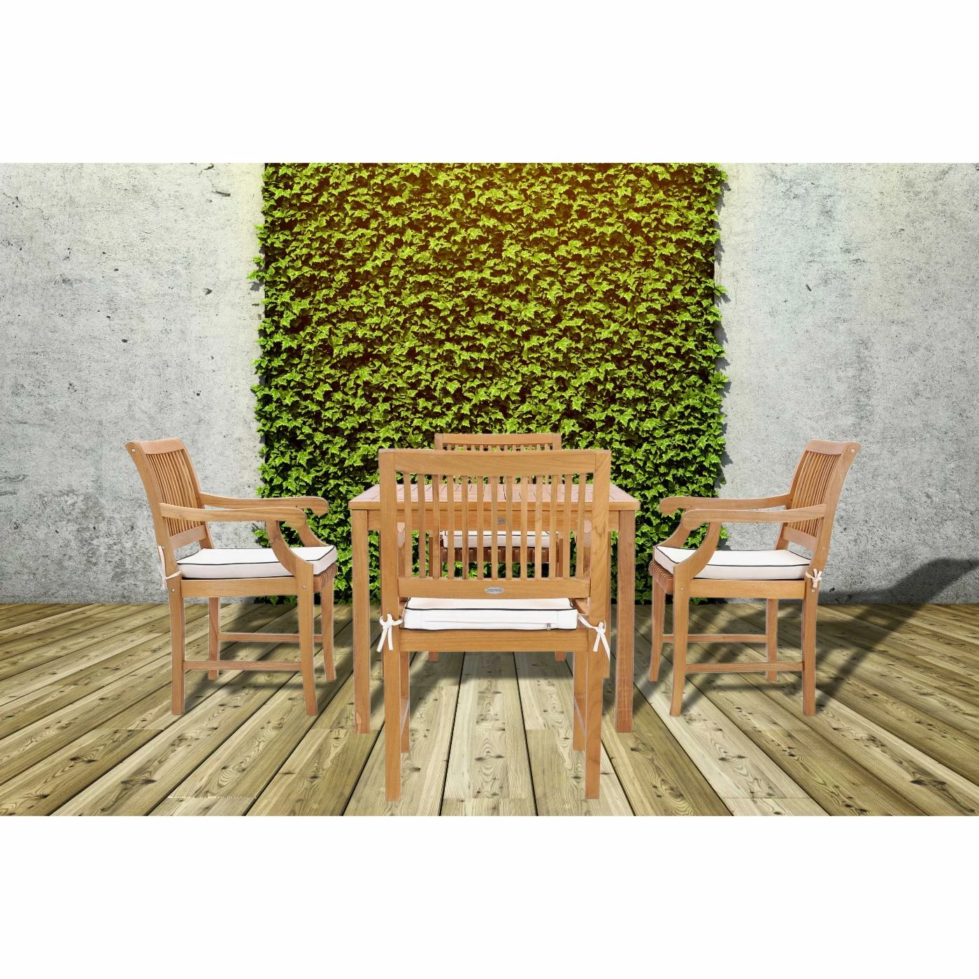 Promo ๐ Patio Dining Sets Chic Teak Florence 5 Piece Teak Wood Patio Dining Set With Arm Chairs ๐ 6 Promo ๐ Patio Dining Sets Chic Teak Florence 5 Piece Teak Wood Patio Dining Set With Arm Chairs ๐ - Image 4