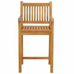 Outlet 🔥 Outdoor Bar Stools Chic Teak Elzas 30 In. Indoor/Outdoor Barstool With Arms 🥰 -Teak Outdoor Furniture Elegant shop detail2CHIT555