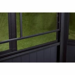 Best deal 🔥 Hardtop SOJAG INC Charleston Steel Gazebo With Two Sliding Doors 🥰 -Teak Outdoor Furniture Elegant shop detail2SOJA011