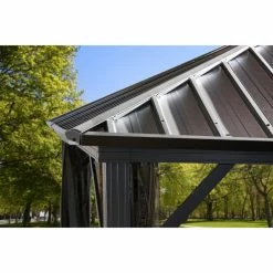 Wholesale ⭐ Hardtop SOJAG INC Dakota Gazebo 🛒 -Teak Outdoor Furniture Elegant shop detail2SOJA055