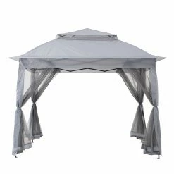 Best Pirce 🛒 Soft-top Sunjoy 11 Ft. X 11 Ft. Pop Up Portable Steel Gazebo 🎁 -Teak Outdoor Furniture Elegant shop detail2SUNR1149
