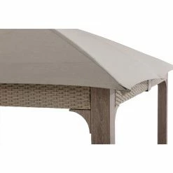 Buy 😍 Soft-top Sunjoy 11 Ft. X 13 Ft. Hudson Gazebo With Sunbrella Canopy 🎉 -Teak Outdoor Furniture Elegant shop detail2SUNR1255