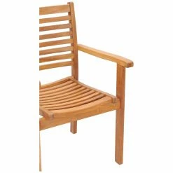 Promo 🛒 Patio Dining Chairs Chic Teak Italy Teak Stacking Patio Dining Chair ✔️ -Teak Outdoor Furniture Elegant shop detail3CHIT028