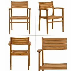Brand new ✨ Patio Dining Sets Amazonia Anniston 9 Piece Teak Square Patio Dining Set 🎉 -Teak Outdoor Furniture Elegant shop detail3IHM099