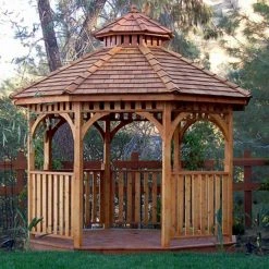 Promo 🧨 Hardtop Outdoor Living Today Bayside 10 Ft. Octagon Gazebo 🧨 -Teak Outdoor Furniture Elegant shop detail3OLT053