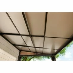 Promo ✨ Hardtop SOJAG INC Budapest 10 X 12 Ft. Wall Mounted Gazebo 🎁 -Teak Outdoor Furniture Elegant shop detail3SOJA054