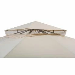 Top 10 👍 Soft-top Sunjoy Hip 11 X 13 Ft. 2 Tier Fabric Top Steel Gazebo 😍 -Teak Outdoor Furniture Elegant shop detail3SUNR1166