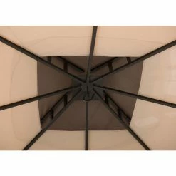 Best reviews of 😍 Soft-top Sunjoy 9.5 X 9.5 Ft. 2-tone Fabric Topped Steel Gazebo 🎉 -Teak Outdoor Furniture Elegant shop detail3SUNR1169