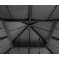 Coupon 🔔 Sunjoy Cedar Framed Gazebo With Steel Hardtop - 11 X 11 Ft. 😉 -Teak Outdoor Furniture Elegant shop detail3SUNR1203