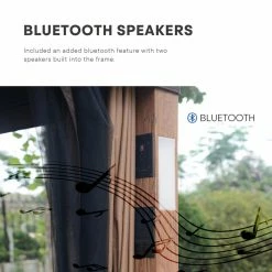 Outlet ✔️ Soft-top Cloud Mountain Luxuriously 10 X 12 Gazebo 💯 -Teak Outdoor Furniture Elegant shop detail4CLOD251