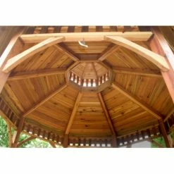 Promo 🧨 Hardtop Outdoor Living Today Bayside 10 Ft. Octagon Gazebo 🧨 -Teak Outdoor Furniture Elegant shop detail4OLT053