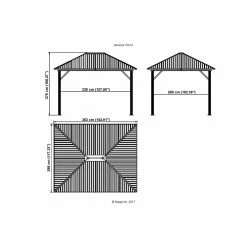 Hot Sale 👏 Hardtop SOJAG INC Genova Sunshelter Outdoor Gazebo With Side Netting 😀 14 Hot Sale 👏 Hardtop SOJAG INC Genova Sunshelter Outdoor Gazebo With Side Netting 😀 -Teak Outdoor Furniture Elegant shop detail4SOJA001