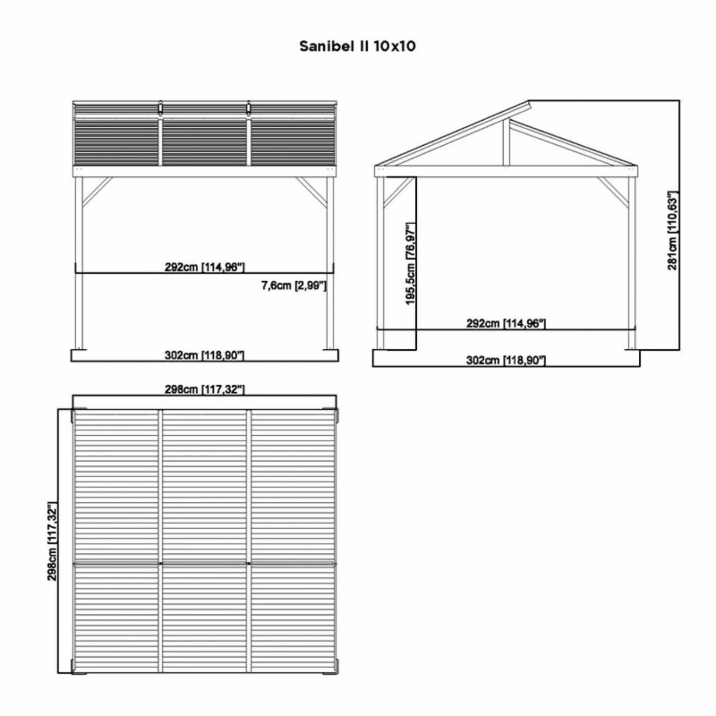 Deals ⭐ Hardtop SOJAG INC Sanibel II 10 X 10 Ft. Steel Gazebo 🎁 9 Deals ⭐ Hardtop SOJAG INC Sanibel II 10 X 10 Ft. Steel Gazebo 🎁 - Image 7