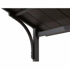 Promo 🔔 Sunjoy 5 Ft. X 8 Ft. Steel 2 Tier Hardtop Grill Gazebo ✨ -Teak Outdoor Furniture Elegant shop detail4SUNR1152