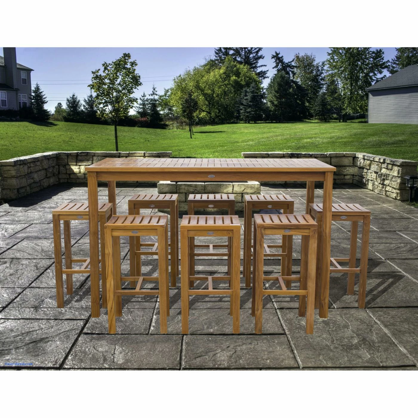 Brand new 🧨 Outdoor Bar Stools Chic Teak Santa Monica Teak Outdoor Barstool 🥰 10 Brand new 🧨 Outdoor Bar Stools Chic Teak Santa Monica Teak Outdoor Barstool 🥰 - Image 8