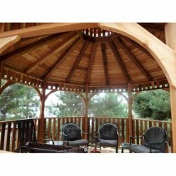 Cheapest 🎁 Hardtop Outdoor Living Today Bayside 12 Ft. Octagon Gazebo ✔️ -Teak Outdoor Furniture Elegant shop detail5OLT054