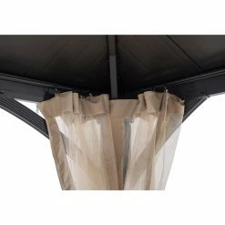 Brand new 👏 Sunjoy Cross Hip 10.5 X 12.5 Ft. 2 Tier Hardtop Steel Gazebo 🎁 -Teak Outdoor Furniture Elegant shop detail5SUNR1173