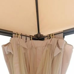 Discount ⌛ Soft-top Cloud Mountain 10 X 10 Vented Gazebo Mosquito Netting And Privacy Panels 👏 -Teak Outdoor Furniture Elegant shop detail6CLOD250