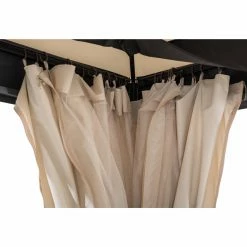 Top 10 👍 Soft-top Sunjoy Hip 11 X 13 Ft. 2 Tier Fabric Top Steel Gazebo 😍 -Teak Outdoor Furniture Elegant shop detail6SUNR1166