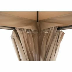 Cheapest 🔔 Soft-top Sunjoy 13 X 13 Ft. 3 Tiered Fabric Topped Steel Gazebo 👏 -Teak Outdoor Furniture Elegant shop detail6SUNR1172