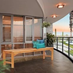 Deals ✔️ Outdoor Benches Chic Teak Santa Monica Teak Backless Outdoor Bench 🔥 -Teak Outdoor Furniture Elegant shop detail7CHIT014