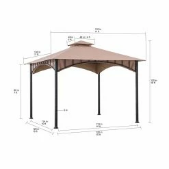 Hot Sale ๐ฅฐ Soft-top Sunjoy 11 X 11 Ft. 2-Tier Faux Bamboo Steel Gazebo ๐ 21 Hot Sale ๐ฅฐ Soft-top Sunjoy 11 X 11 Ft. 2-Tier Faux Bamboo Steel Gazebo ๐ -Teak Outdoor Furniture Elegant shop detail7SUNR1160