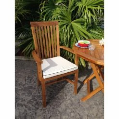 Wholesale 🥰 Patio Dining Chairs Chic Teak Balero Teak Patio Dining Arm Chair 🧨 -Teak Outdoor Furniture Elegant shop detailCHIT038