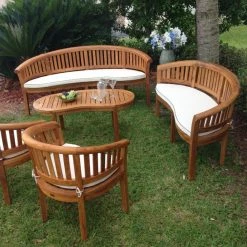 Deals 🔔 Patio Accent Tables Chic Teak Peanut Teak Outdoor Coffee Table 🎁 -Teak Outdoor Furniture Elegant shop detailCHIT056