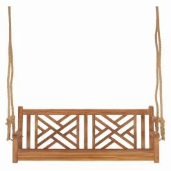 Deals 💯 Porch Swings Chic Teak Chippendale 60 In. Outdoor Porch Swing 👍 -Teak Outdoor Furniture Elegant shop detailCHIT110