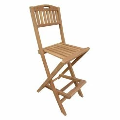 Best Sale ❤️ Outdoor Bar Stools Seven Seas Teak Open Back Folding Bar Stool With Footrest 💯 -Teak Outdoor Furniture Elegant shop detailCHIT300