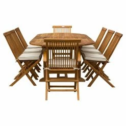 Budget โญ Patio Dining Sets Chic Teak Miami Teak 9 Piece Oval Patio Dining Set ๐ 11 Budget โญ Patio Dining Sets Chic Teak Miami Teak 9 Piece Oval Patio Dining Set ๐ -Teak Outdoor Furniture Elegant shop detailCHIT441