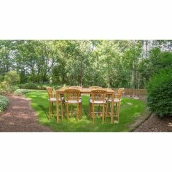 Best Pirce ⌛ Patio Dining Sets Chic Teak Orleans Teak 7 Piece Patio Dining Set ⌛ -Teak Outdoor Furniture Elegant shop detailCHIT466