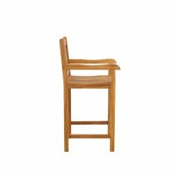 Outlet 🔥 Outdoor Bar Stools Chic Teak Elzas 30 In. Indoor/Outdoor Barstool With Arms 🥰 -Teak Outdoor Furniture Elegant shop detailCHIT555