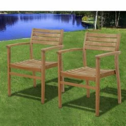 Best Pirce ⭐ Patio Dining Sets Amazonia Coventry Teak Dining Set - Seats 8 🥰 -Teak Outdoor Furniture Elegant shop detailIHM052