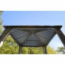 Wholesale ⭐ Hardtop SOJAG INC Dakota Gazebo 🛒 -Teak Outdoor Furniture Elegant shop detailSOJA055