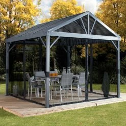 Outlet 👏 Hardtop SOJAG INC Sanibel I Gazebo ❤️ -Teak Outdoor Furniture Elegant shop detailSOJA064