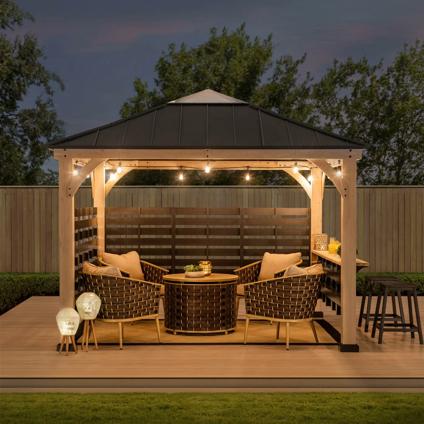 Top 10 ๐งจ SummerCove Cameron 11 Ft. X 11 Ft. Cedar Wood Framed Hot Tub Gazebo With Steel And Polycarbonate Hardtop ๐ 5 Top 10 ๐งจ SummerCove Cameron 11 Ft. X 11 Ft. Cedar Wood Framed Hot Tub Gazebo With Steel And Polycarbonate Hardtop ๐ - Image 3