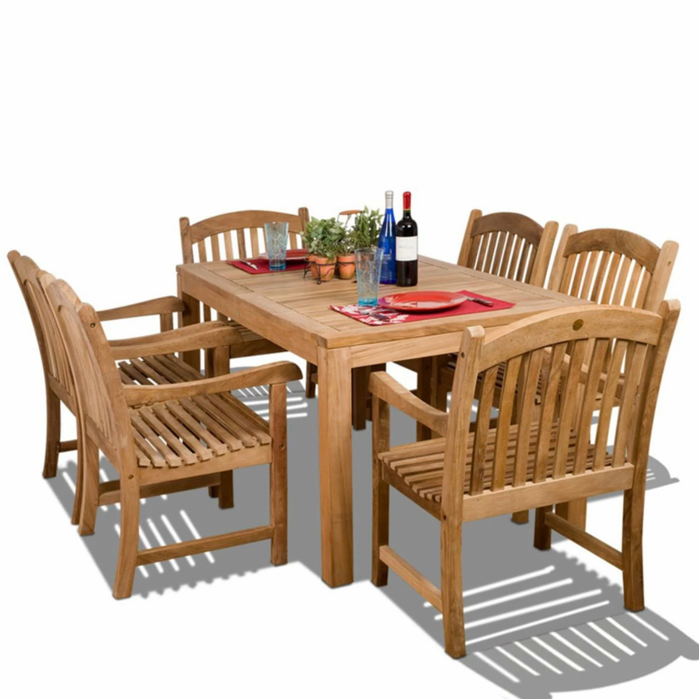 Outlet ๐ Patio Dining Sets Amazonia Oslo Teak Dining Set - Seats 6 ๐ 4 Outlet ๐ Patio Dining Sets Amazonia Oslo Teak Dining Set - Seats 6 ๐ - Image 2