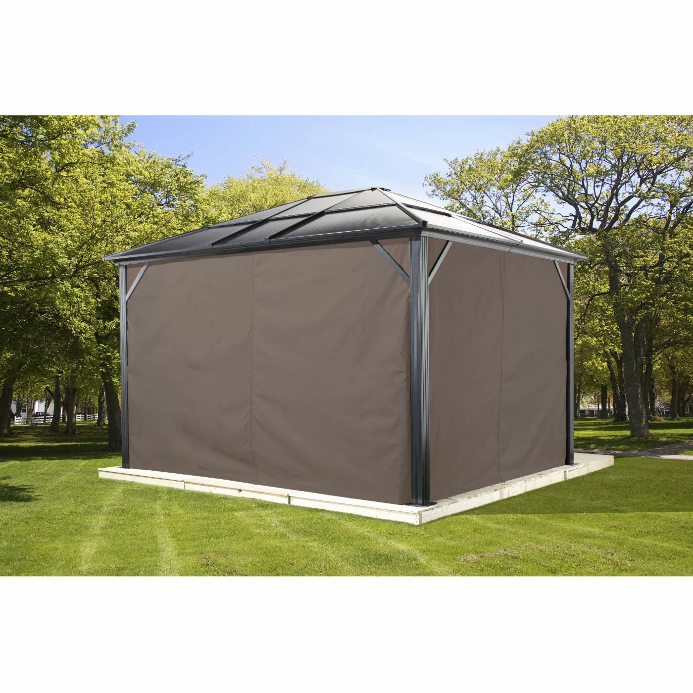 Deals 🛒 Hardtop SOJAG INC Meridien Hard Top Sunshelter Outdoor Gazebo With Side Netting 👏 4 Deals 🛒 Hardtop SOJAG INC Meridien Hard Top Sunshelter Outdoor Gazebo With Side Netting 👏 - Image 2