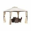 Flash Sale 🌟 Soft-top HN Outdoor Cordova Gazebo ✔️ -Teak Outdoor Furniture Elegant shop masterBSHD1331